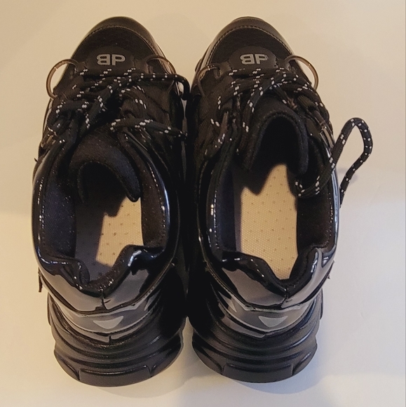 NWOT Platform Black Strappy Sneakers - Picture 9 of 12